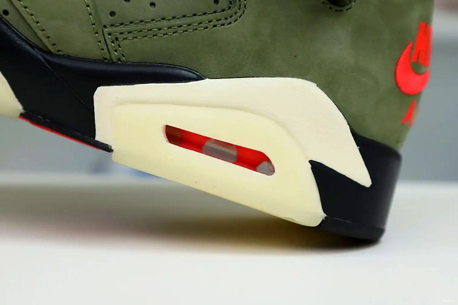 Kimikick TRAVIS RETRO JORDAN AIR X 6 SCOTT 'OLIVE' 0422